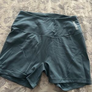 Gymshark blue spandex shorts